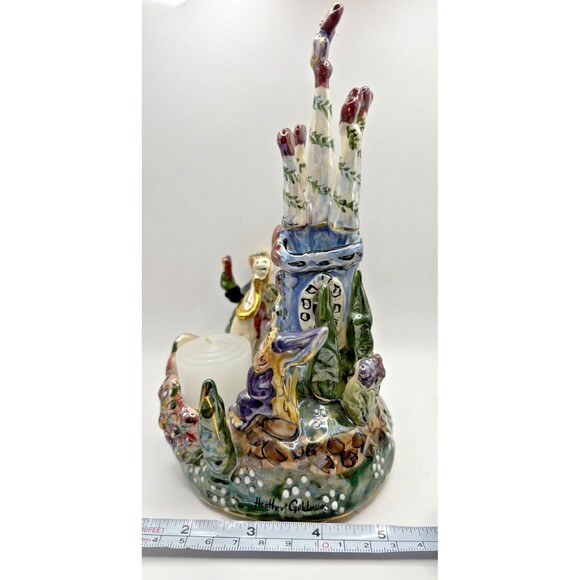 Heather Goldminc Bluesky Clayworks Princess & Frog Castle Musical Tea Lite - Picture 16 of 16